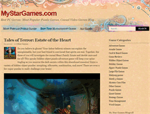 Tablet Screenshot of mystargames.com